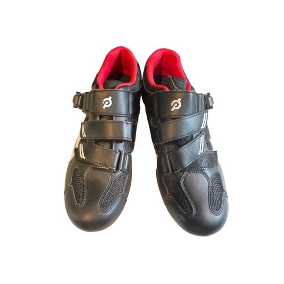 Peloton Shoes - Peloton Cycling Black Shoes Two-Strap Fastening w/ Cleats Sz 39 (W8 M6)